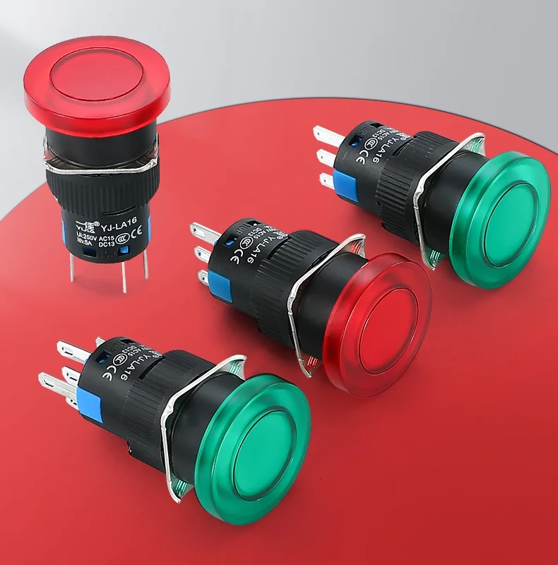 Illuminated Mushroom Head Push Button Illuminated Mushroom Head Push Button