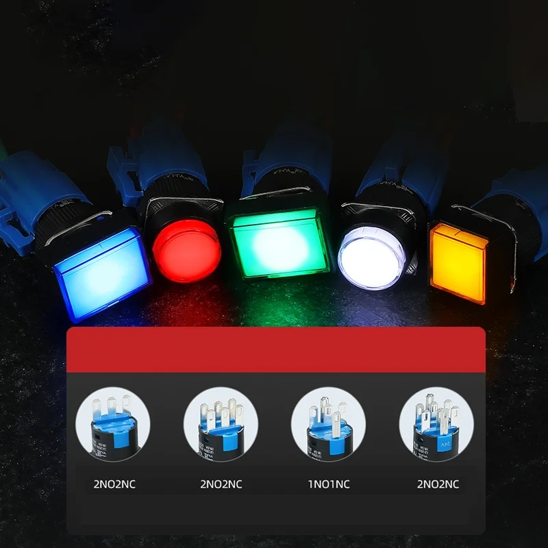 Prepínač tlačidla na obdĺžnik