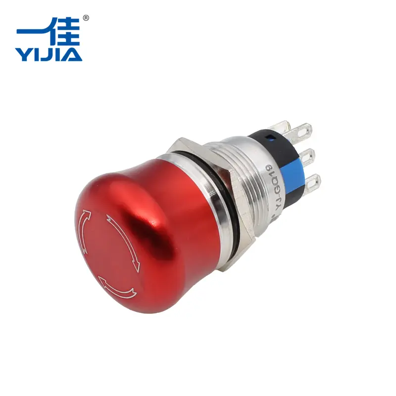 Červené núdzové tlačidlo