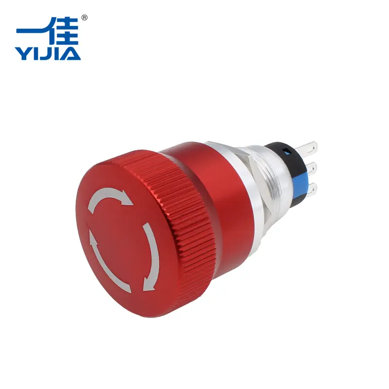 Červené núdzové tlačidlo